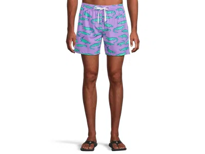 Chubbies The Gem Glades 5.5 (classic Lined Swim Trunk) In Purple