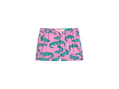 Chubbies The Glades (boys Lined Swim Trunk) (big Kid) Boy's Swimwear Pink/pattern Base : Xl (18/20 Years), Po