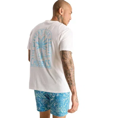 Chubbies The Going In The Duffle T-shirt Mens White Tropical Pullover Dsgl1390