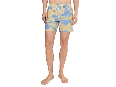 Chubbies The Gold Coasts 5.5 (classic Lined Swim Trunks) In Blue