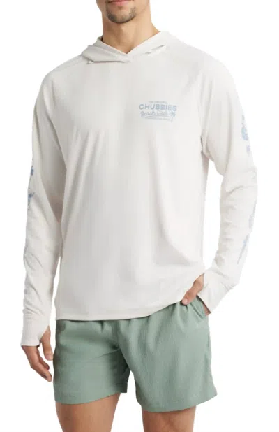 Chubbies The High Tide Sun Hoodie In White