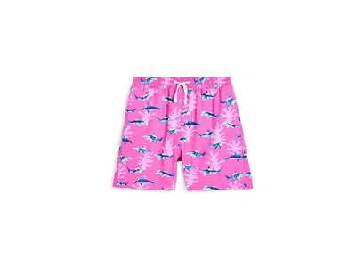 Chubbies The Lil Great Pink Shark (toddler/boys Swim Trunk) (infant/toddler/little Kid) Boy's Swimwear Bright In Purple