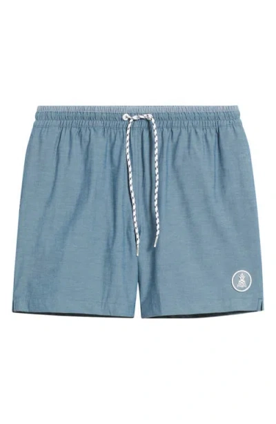Chubbies The Nautical Navies Classic Lined 5.5-inch Swim Trunks In Blue