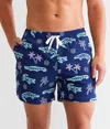 Chubbies The Neon Glades 7" Swim Trunk In Navy In Blue