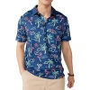 Chubbies The Neon Light Polo Men's Navy Printed Golf Shirt Performance Ddr1429 In Blue