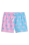 Chubbies The Prince Of Prints 5.5-inch Classic Lined Swim Trunks In Bright Blue/pink