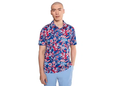 Chubbies The Star Spangled Bloom (performance Polo) Men's Clothing Bright Blue Floral: Md In Multi