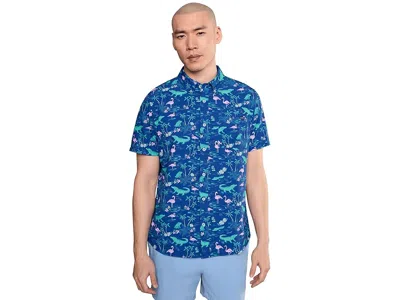 Chubbies The Swamp Circumstance (performance Friday Shirt) Men's Clothing Bright Blue: Xl