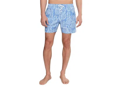 Chubbies The Thighnapples 5.5 (classic Lined Swim Trunks) In Blue