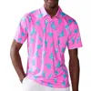Chubbies The Toucan Do It Polo Mens Printed Golf Shirt Performance Nwo75 In Pink