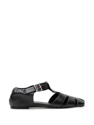 Chuckies Cut-out Leather Sandals In Multi