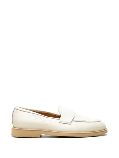 Chuckies Leather Loafers In White