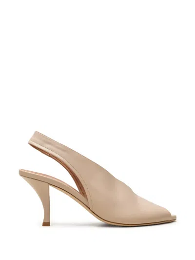 Chuckies Open-toe Slingback Pumps
