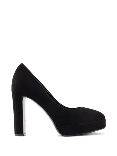 Chuckies Platform High-block-heel Pumps In Black