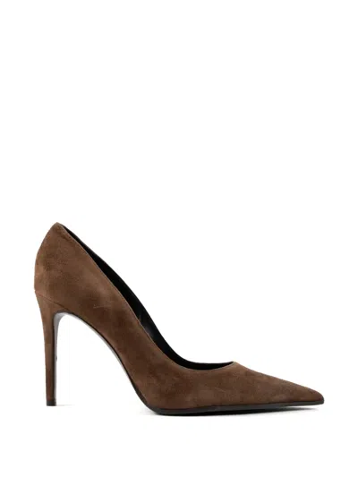 Chuckies Pointed-toe Pumps In Brown