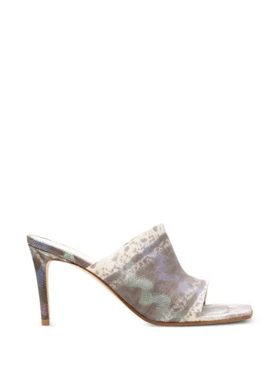 Chuckies Snakeskin-effect Heeled Sandals In Multi