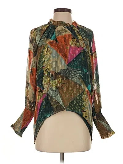 Pre-owned Chufy 3/4 Sleeve Blouse In Green