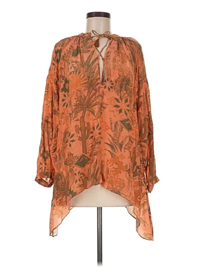 Pre-owned Chufy 3/4 Sleeve Blouse In Orange