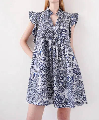 Chufy Addi Mini Dress In Maali A In Grey