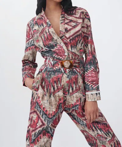 Chufy Cairo Jumpsuit In Nilo Berry In Multi