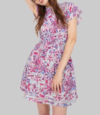 Chufy Cairo Mini Dress In Ebbe Sky In Multi