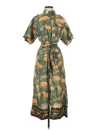 Pre-owned Chufy Casual Dress In Green