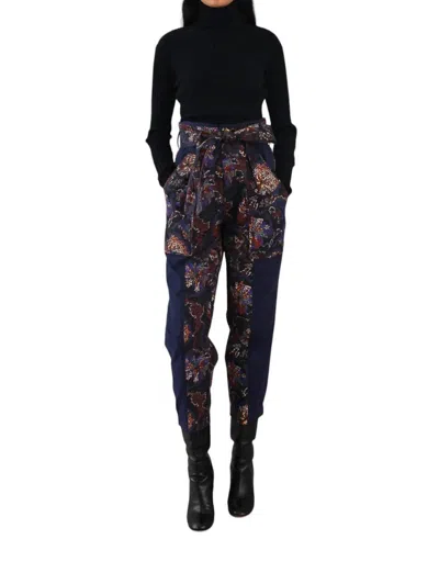 Chufy Ciji Pants In Lacar Navy In Multi