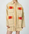 CHUFY CYPRESS EMBROIDERED JACKET IN PALM DYE OLIVE