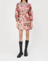Chufy Dennis Organic Cotton Mini Dress In Hans Red In Multi
