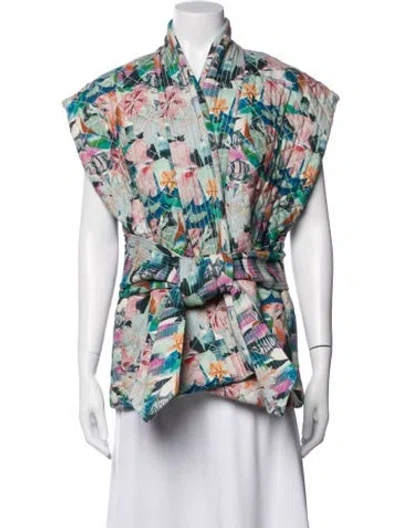 Pre-owned Chufy Floral Print Jacket In Multicolor
