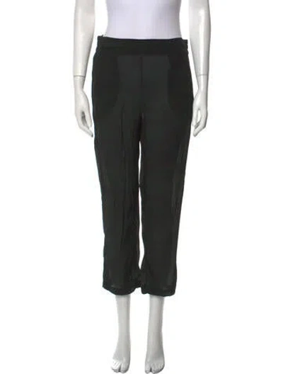 Pre-owned Chufy High-rise Straight Leg Jeans In Green