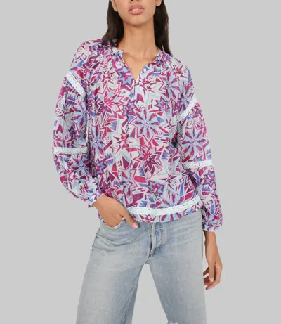 Chufy Ivy Blouse In Ebbe Sky In Multi