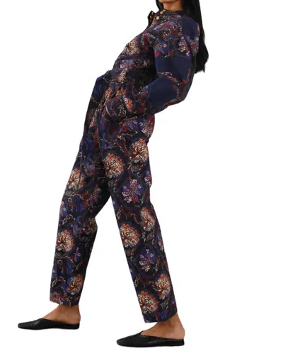 Chufy Jaime Jumpsuit In Lacar Navy In Multi