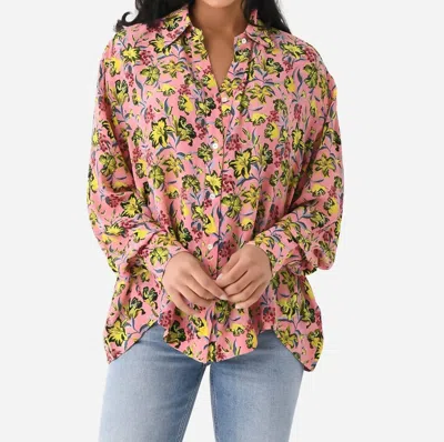 Chufy Joyce Silk Shirt In Fanny Yellow In Multi