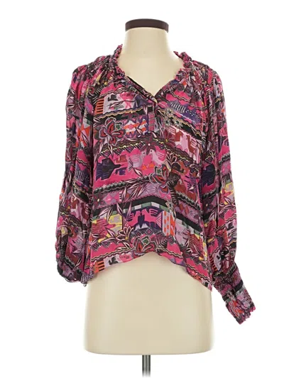Pre-owned Chufy Long Sleeve Blouse In Pink