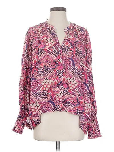 Pre-owned Chufy Long Sleeve Blouse In Pink