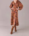 Chufy Lucas Maxi Dress In Andino Brown In Multi
