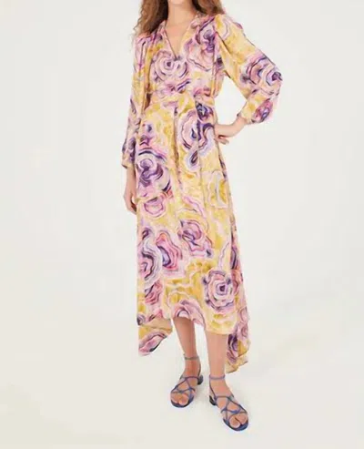 Chufy Mila Maxi Dress In Mikkel Mustard In Multi