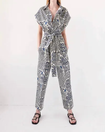 Chufy Nama Jumpsuit In Maali White In Multi