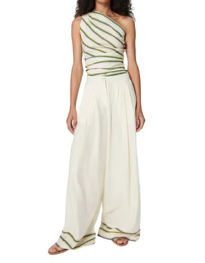 Chufy Okra Top Eden Cream Stripes In Multi