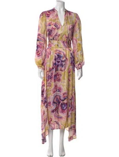 Pre-owned Chufy Paisley Print Long Dress In Multi