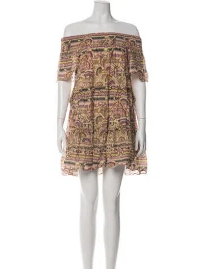 Pre-owned Chufy Paisley Print Mini Dress In Multi