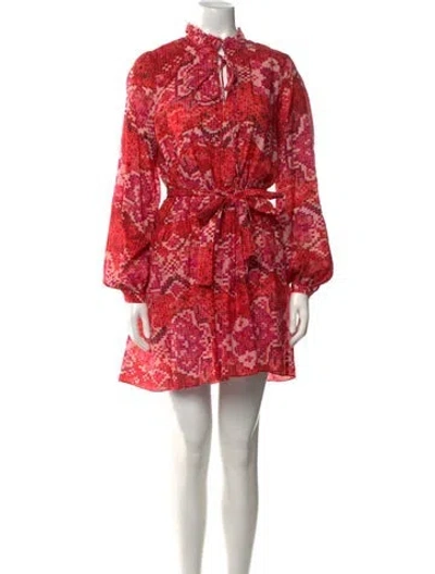 Pre-owned Chufy Paisley Print Mini Dress In Pink