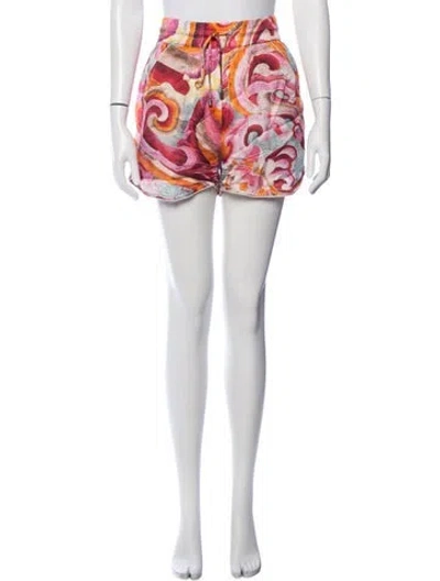 Pre-owned Chufy Patterned Mini Shorts In Pink