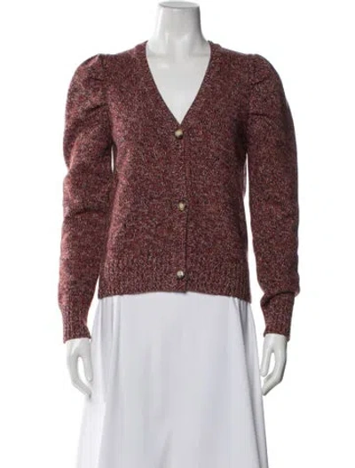 Pre-owned Chufy Patterned V-neck Sweater In Multicolor