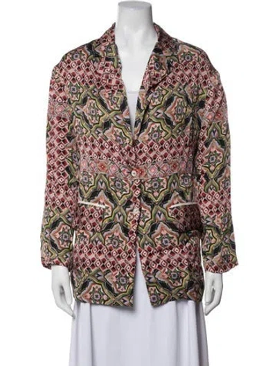 Pre-owned Chufy Printed Blazer In Multicolor