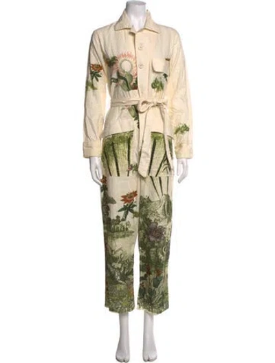 Pre-owned Chufy Printed Jumpsuit In Multicolor
