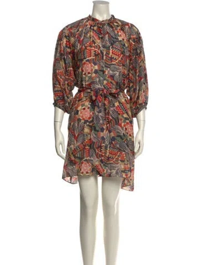 Pre-owned Chufy Printed Knee-length Dress W/ Tags In Multi