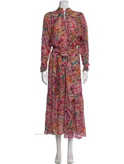 Pre-owned Chufy Printed Long Dress In Multi