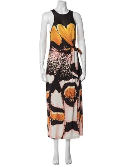 Pre-owned Chufy Printed Long Dress In Multicolor